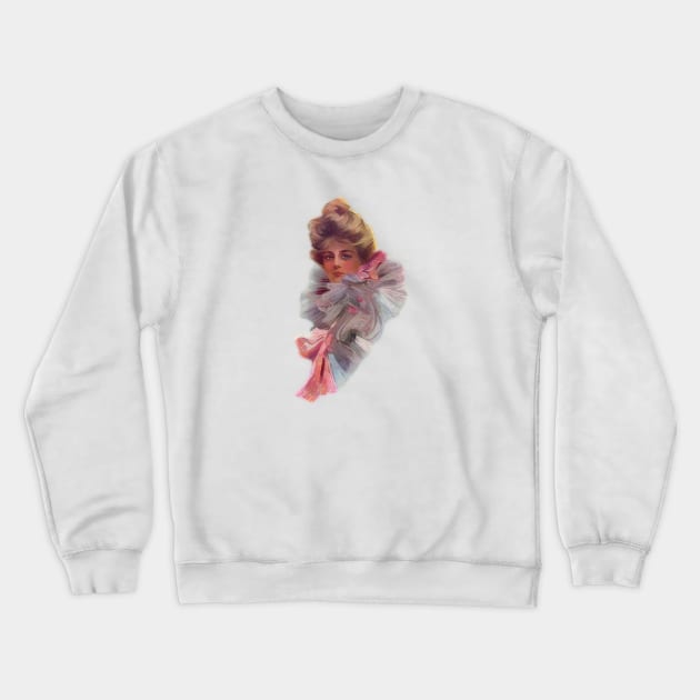 Gibson Girl Ruffles Crewneck Sweatshirt by chmdance